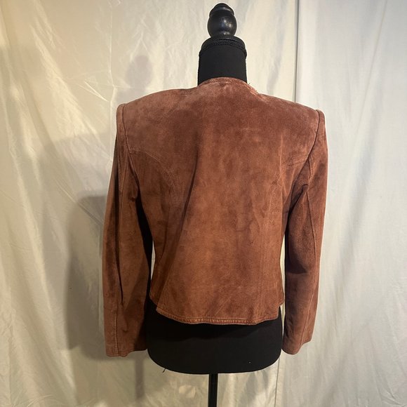 Vintage Lord & Taylor Suede Cropped Jacket - Picture 12 of 16